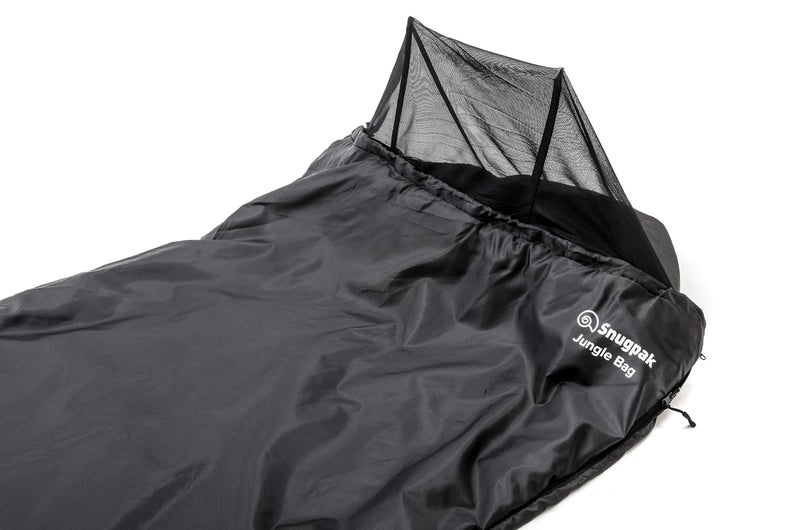 Snugpak Jungle Bag - Tropical Sleeping Bag with Mosquito Net, Right Hand Zip, Black - Image 3